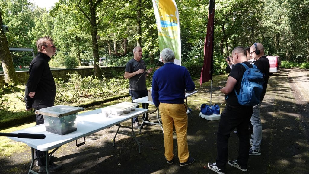 Luc Crevecoeur en gedeputeerde Bert Lambrechts op het Persmoment in het PNC Limburg 01/07/2024